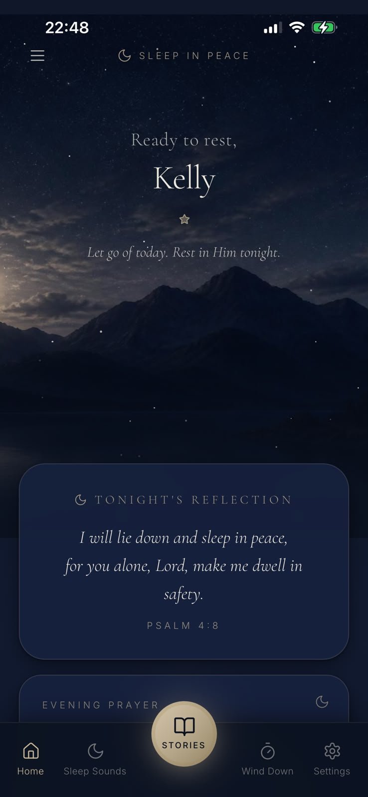 Sleep in Peace app screenshot